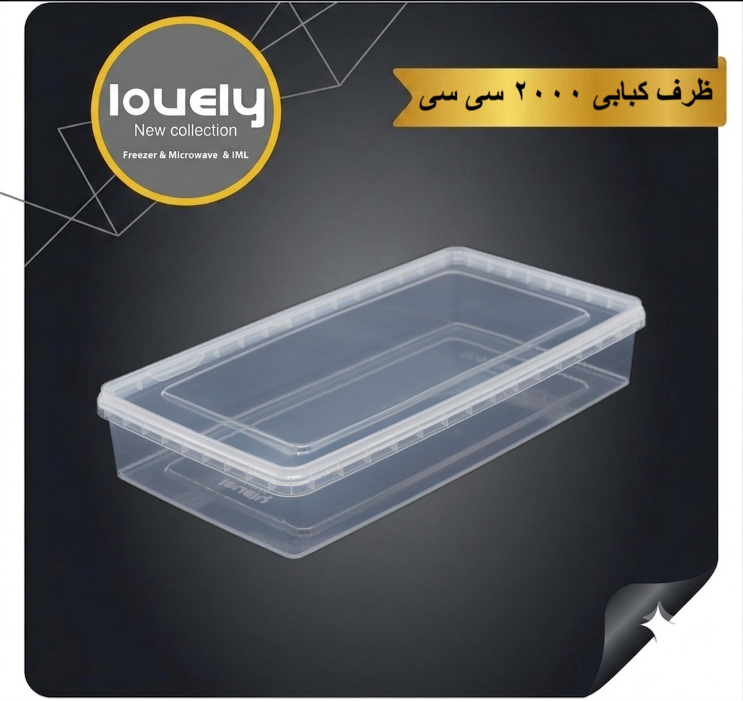 ظرف ۲۰۰۰ کبابی ماکروویوی (LOVELY )پلمپ دار